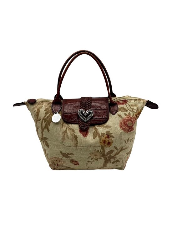 Brighton Handbags - Brighton Vintage Fabric Flap Shoulder Bag